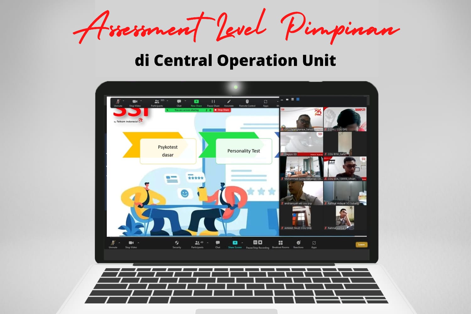 Assessment Level Pimpinan di Central Operation Unit (COU)