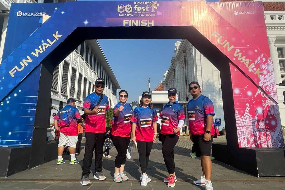 The excitement of a Fun Walk with Bank Indonesia